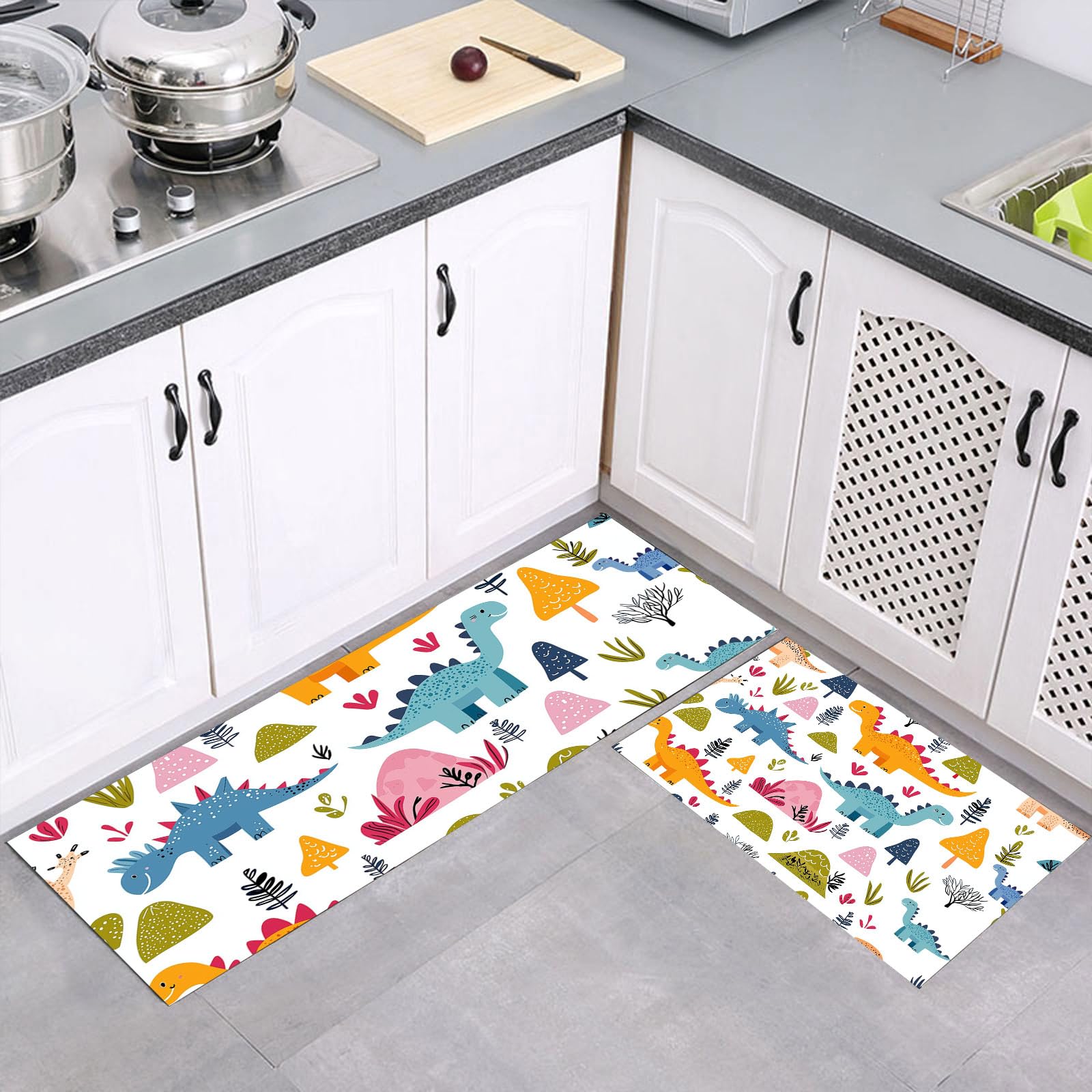 Tapis de cuisine antidérapant coloré pour égayer vos repas en famille