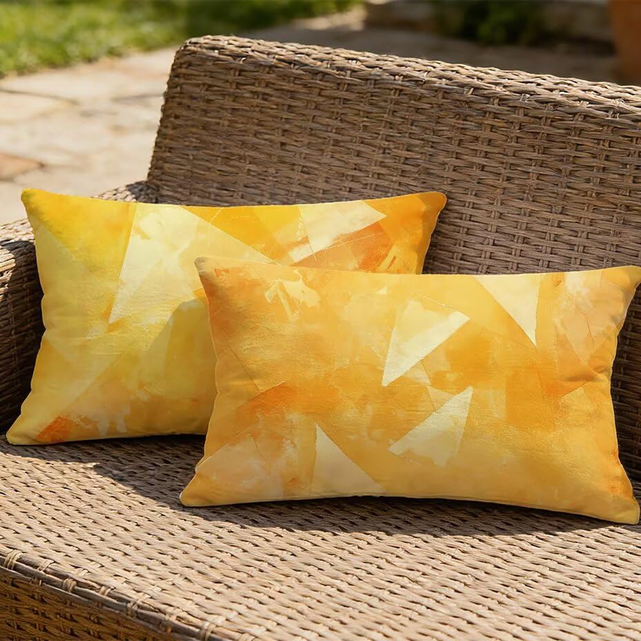 Housses coussin jardin 60x90 orange pour sublimer vos soirées d'été sur le patio