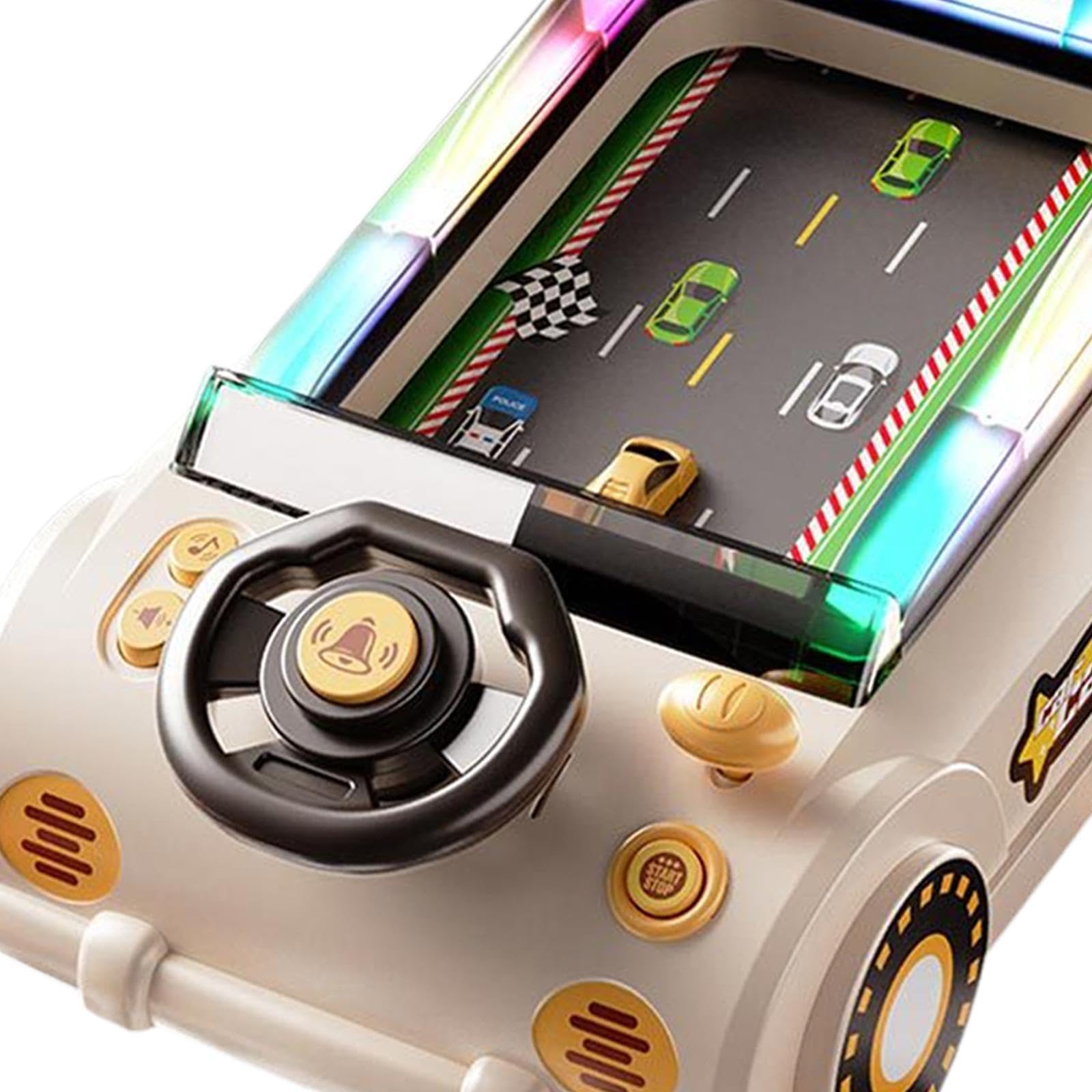 Giocattolo educativo per la Guida con Volante a velocità Regolabile, Console di Gioco Che Offre Un'Esperienza di Corsa emozionante, Giocattolo per la Guida con Volante a