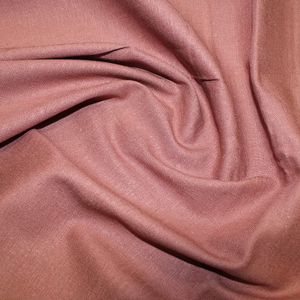 Stretch Linen Viscose Fabric Plain Spandex Dressmaking Curtains 130cm Wide Cushion (Per metre) (Rose)
