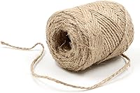 GOLDENCOCK 2mm Natural Jute Twine 164FT Rope String - Rustic for Crafts, Gardening, Gift Wrapping, Wedding Decor, DIY Projects