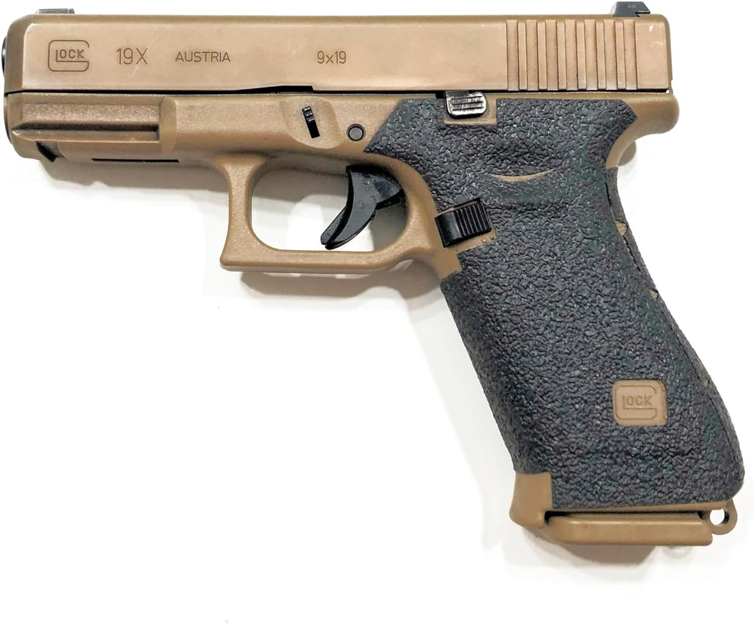 Handleitgrips Handgun Grip Tape Compatible with:Glock 19x / 19x MOS and 45/45 MOS-Black Edge Series Pistol Grip Tape, Gun Parts & Accessories, Made in The USA