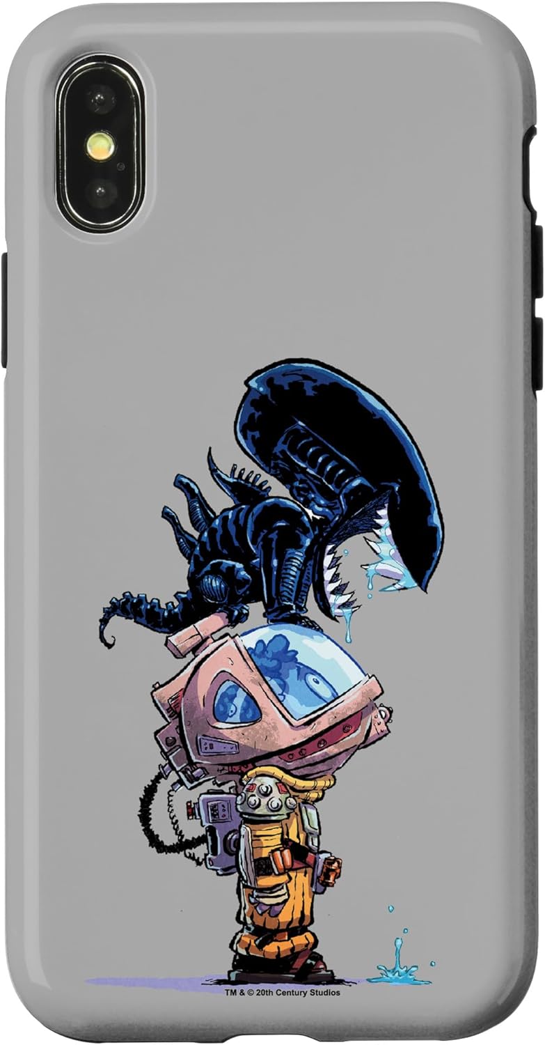 iPhone 14 Pro Max Aliens Cute Animated Xenomorph Big Chibi Poster Case