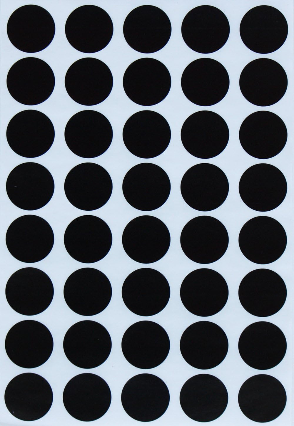 Royal Green Round Sticky Labels to Write on Inventory and Labeling, Pricing Dot Stickers 1.9 cm (19 mm), 2000-Pack (Black)