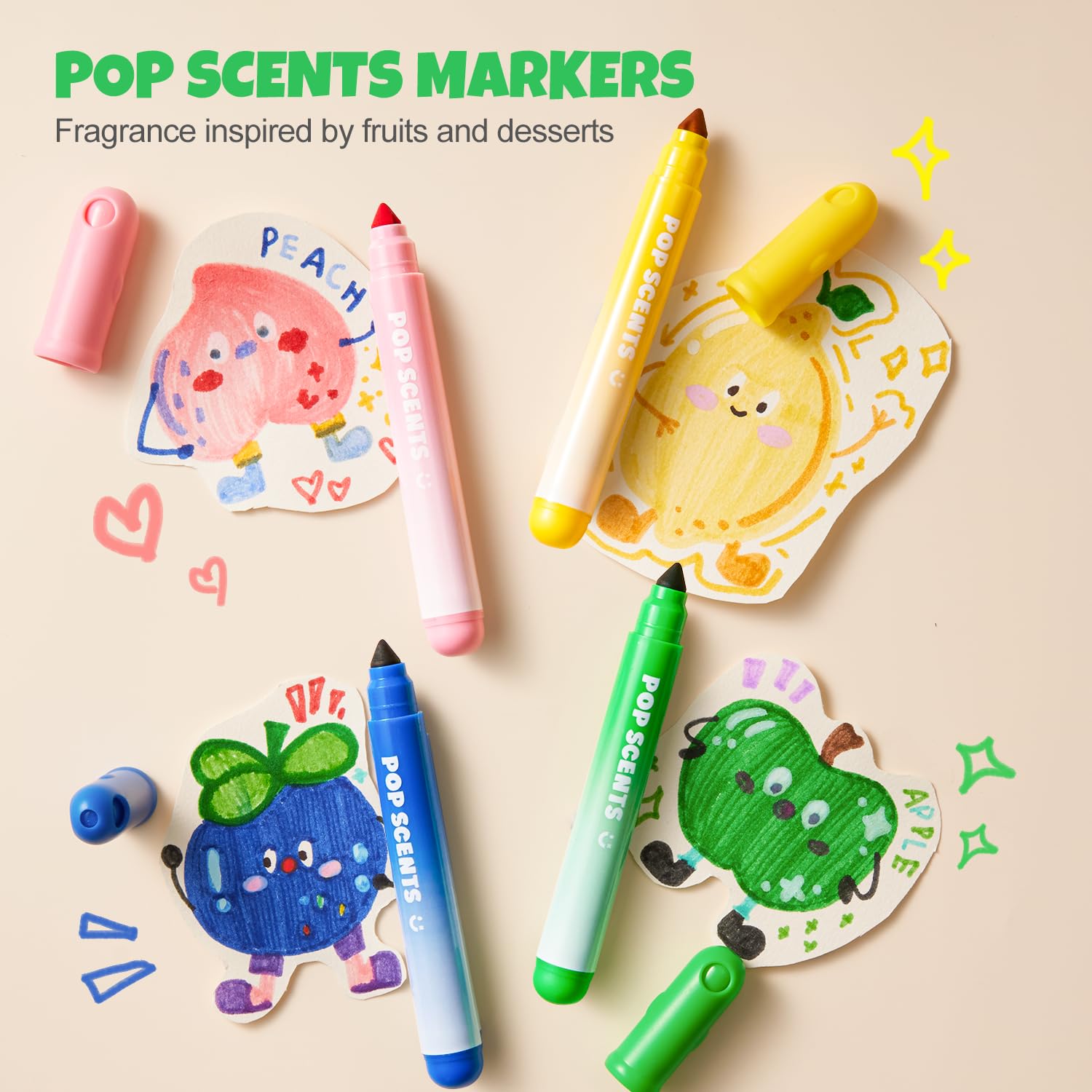 Amazon.com: Jar Melo Scented Washable Markers for Kids Ages 4-8