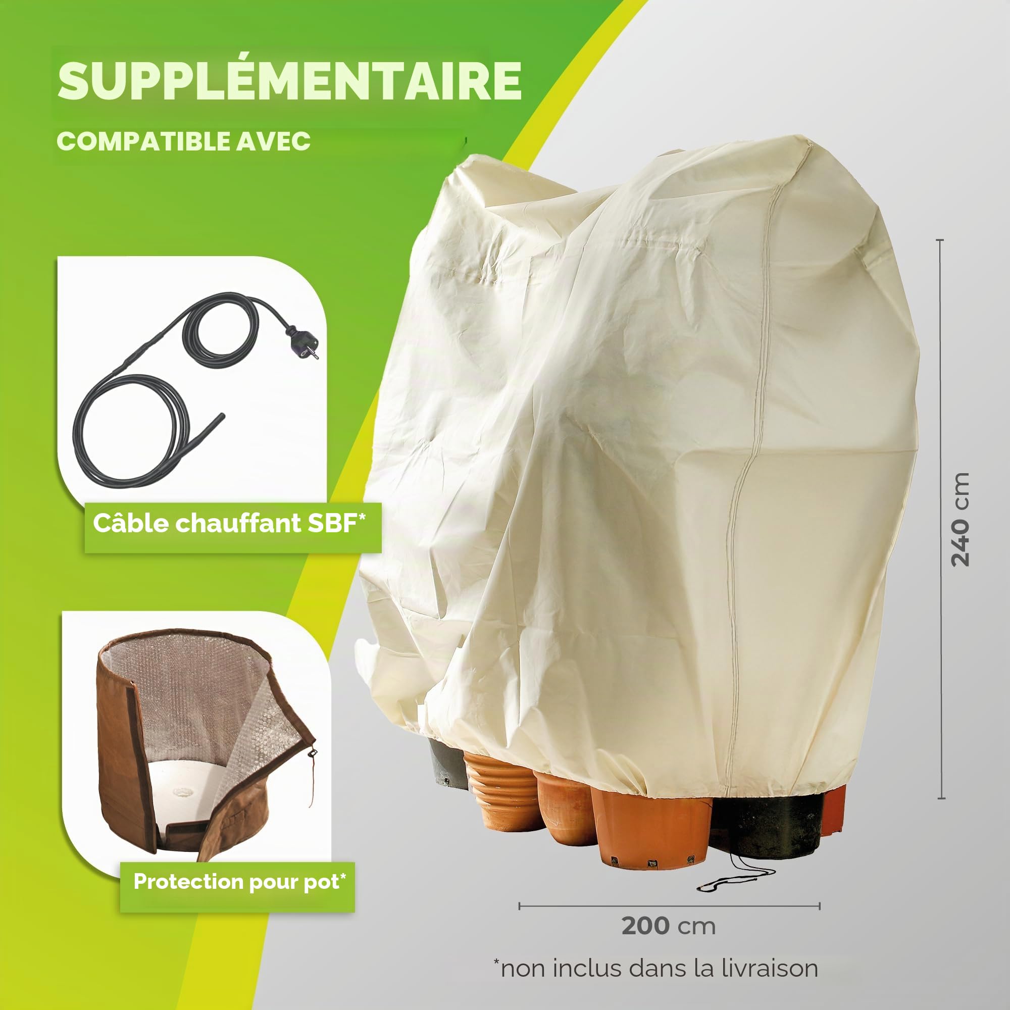 Bio Green VS 240-200 Maxi Housse d’Hivernage