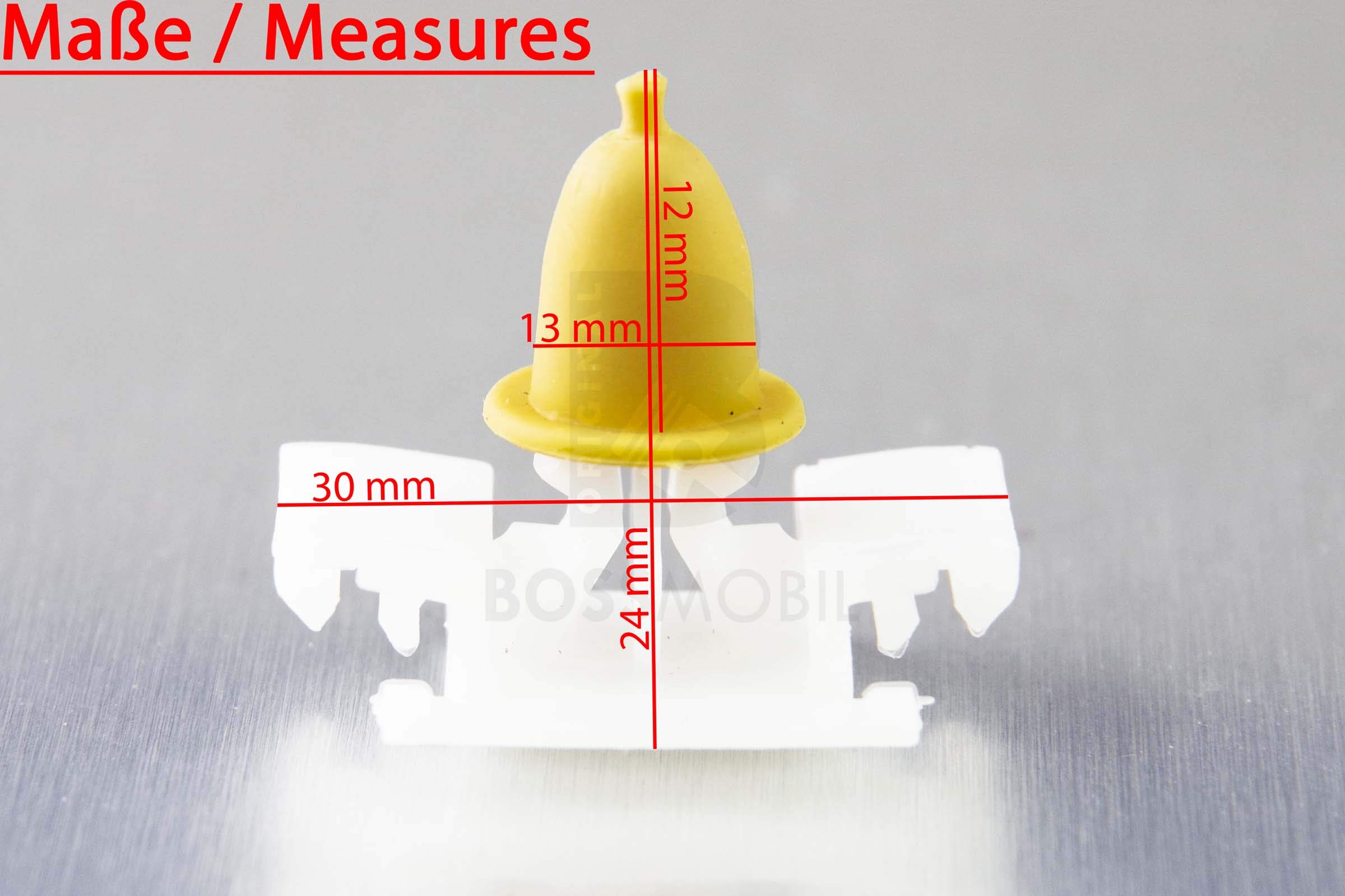 20x pieces original Bossmobil trim side moulding clips M  