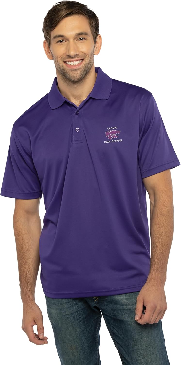 Vantage Apparel Clovis High School Premium Moisture Wicking Team Polo