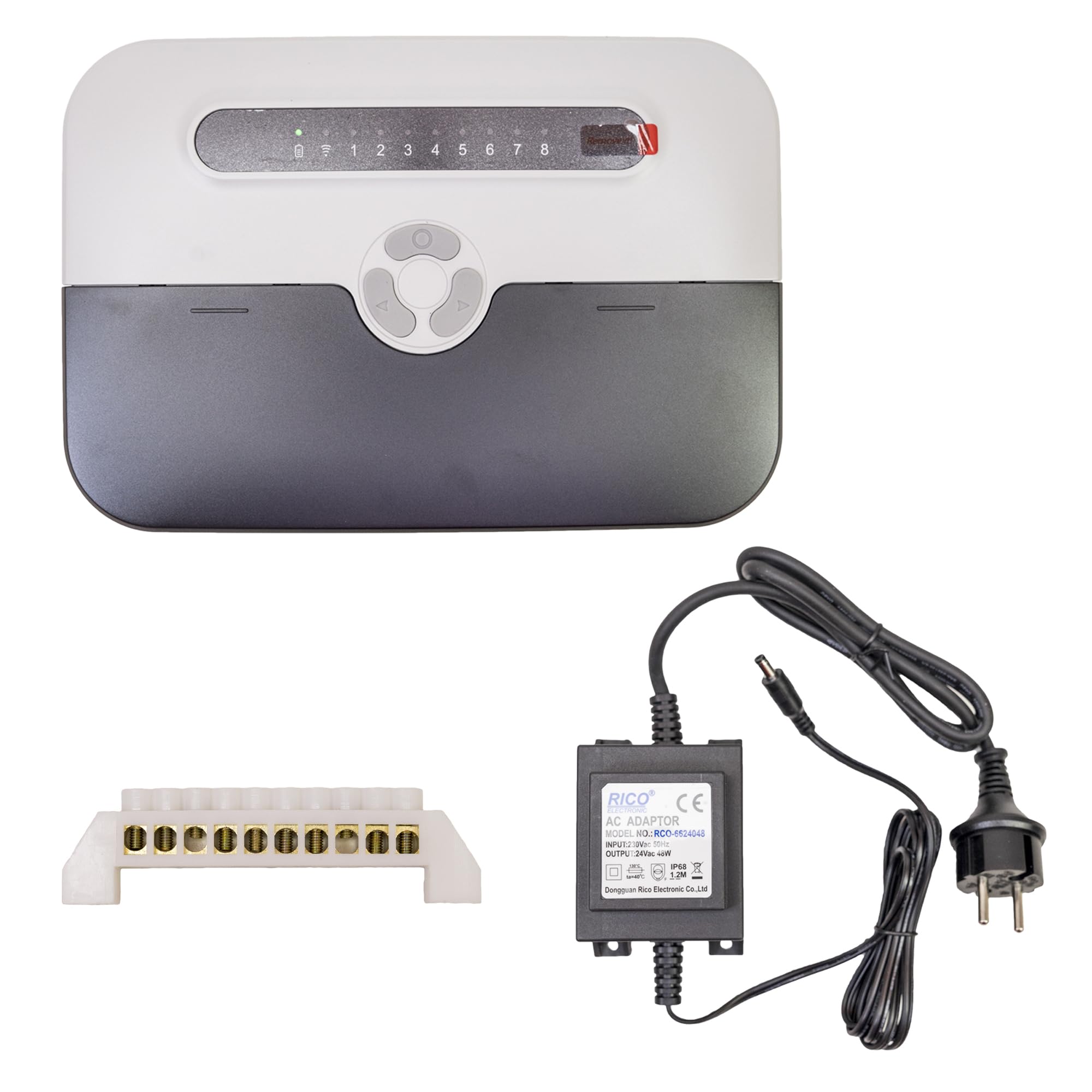 PNI Programador de riego Inteligente SWI280 WiFi 8 Zonas Controlado por Tuya Smart Compatible con Amazon Alexa y Google Home