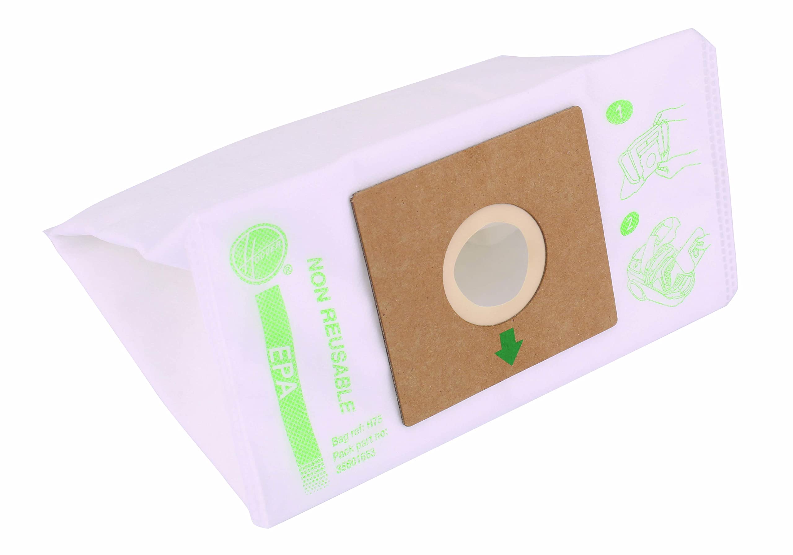 5 Sacchetti Per Aspirapolvere In Microfibra PakTrade - Compatibili Con Hoover TE70, TE66, TE75 E Miele FJM/GN