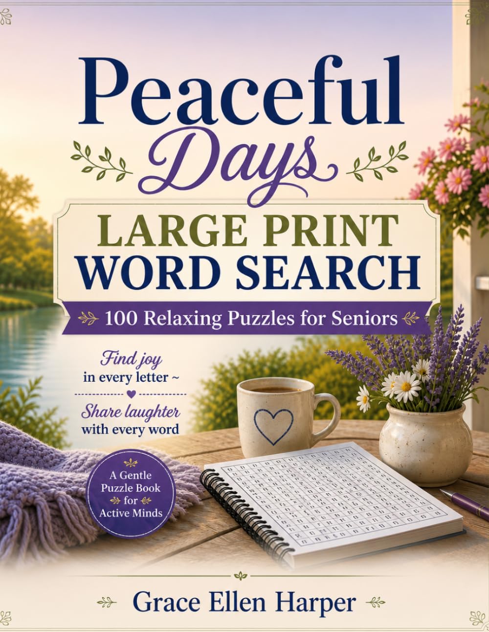 Peaceful Days: Large Print Word Search for Seniors: 100 Relaxing Puzzles for Seniors