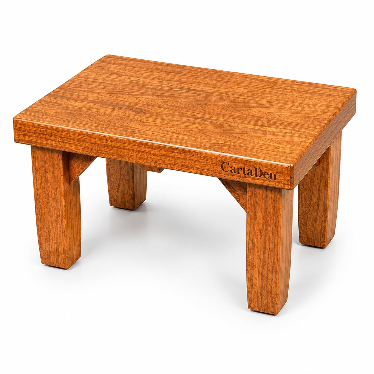 CARTADEN One Step Stool for Adults Wooden Step Stools for High Beds Safety Stepping Stool Bathroom Aid for Handicap Elderly Seniors Kid Bathtub Bed Kitchen (Mango Wood 7.5" Height)-image-47