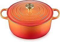 Vista 50 de Le Creuset Horno holandés redondo de hierro fundido esmaltado, 4.5 cuartos de galón, Marsella