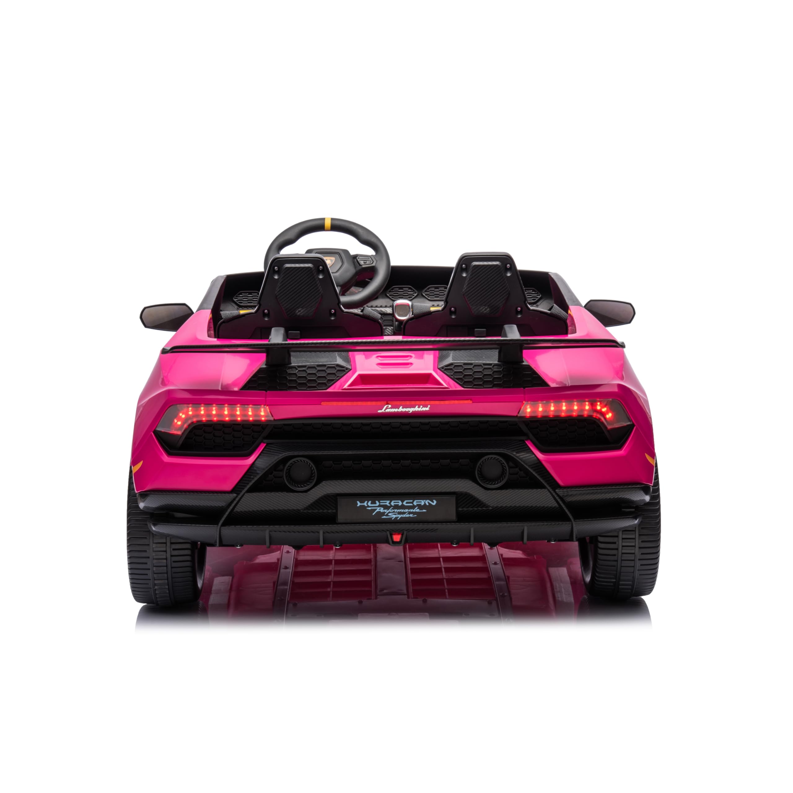 INDALCHESS Coche ELECTRICO 24V para NIÑOS, Lamborghini Aventador 24V, 2 PLAZAS, MP4, Negro INDALCHESS Coche ELECTRICO 24V para NIÑOS, Lamborghini Aventador 24V, 2 PLAZAS, MP4, Negro