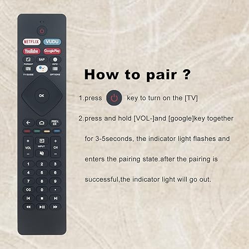 Miniatura 4 de Nuevo NH800UP sub RF402A-V14 BT800 Reemplazo de voz remoto para Philips 4K UHD HDR LED Android Smart TV 75PFL5704/F7 50PFL5704/F7 55PFL5604/F7