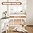 keny 29-47.3 Extra Wide Baby Gate for Stairs, Auto Close Safety Dog Gate, Pressure Mounted No Drilling Pet Gate for Doorways, Easy Walk Through Stair Gate for Kids Todder, 30 Tall, White