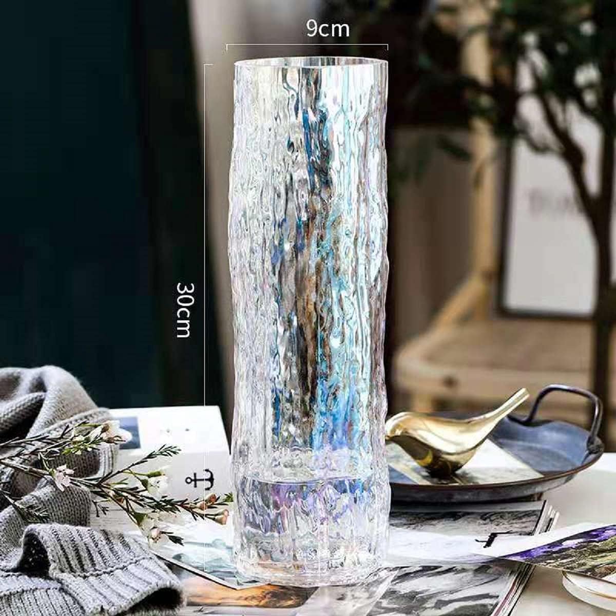 うのにもお得な情報満載 ガラス 花瓶 花器 シリンダー 円柱 おしゃれ 大 花瓶北欧 30cm フラワーベース Sungaipenuhkota Go Id