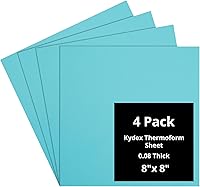 Vista 40 de Kydex Sheets - Solid Color DIY Kit for Crafting Holsters, Sheaths, and Mag Pouches - (8x8, 8x12, 12x12), Premium Thermoform Sheets - Thick, Durable