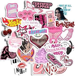 29pcs Girlie Aesthetic Merch Sticker Pack from animo India Perfect for Laptop Computer Car Water Bottle Travel Case Guitar Price In India