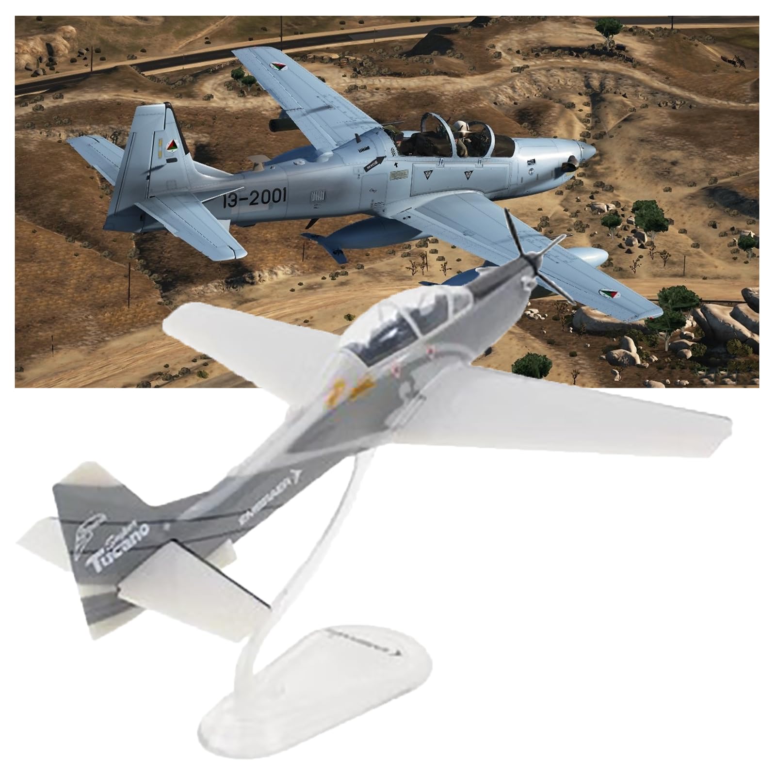 Amazon.co.jp: ODddot Embraer A29 Super Ducano Copy Airplane Model