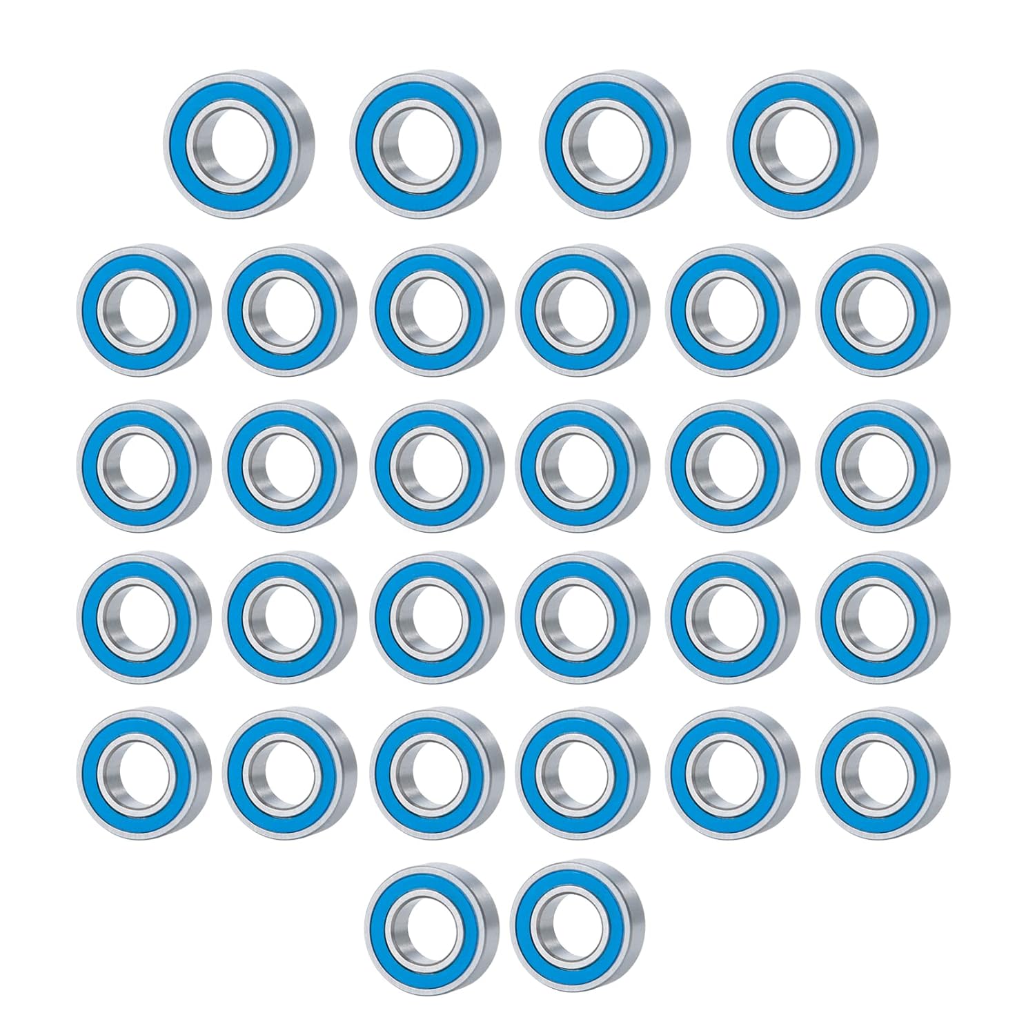 30 Pcs RC Complete Bearing Set for Tamiya 1/14 Semi - Grand, Freight, Globe Liner, R620, King Hauler Crawler Car Spare Parts