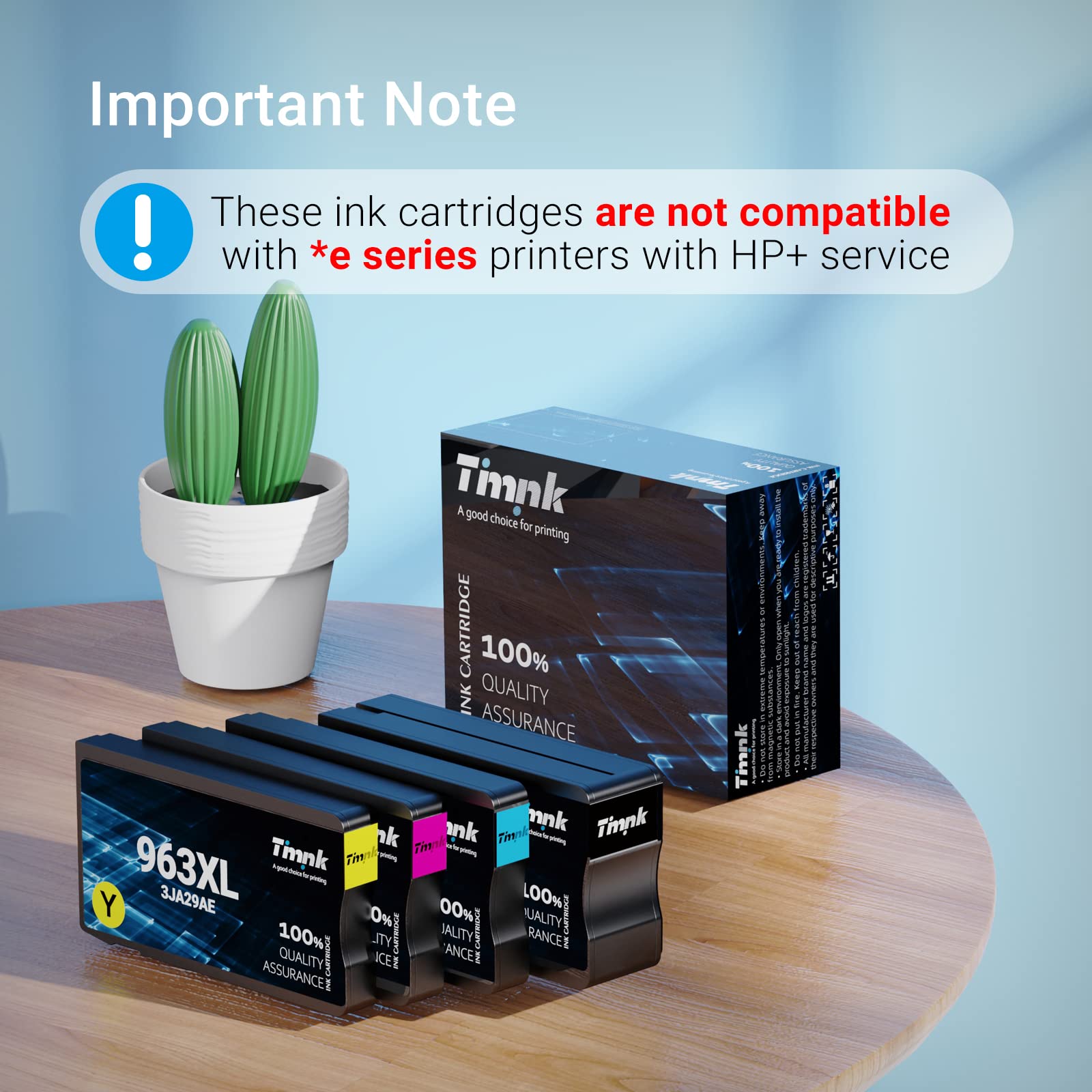 963 XL Cartuchos de Tinta Reemplazo de HP 963 XL Compatibles con OfficeJet Pro 9010 9012 9013 9014 9015 9016 9019 9020 9022 9025 All-in-One (4 Paquetes)