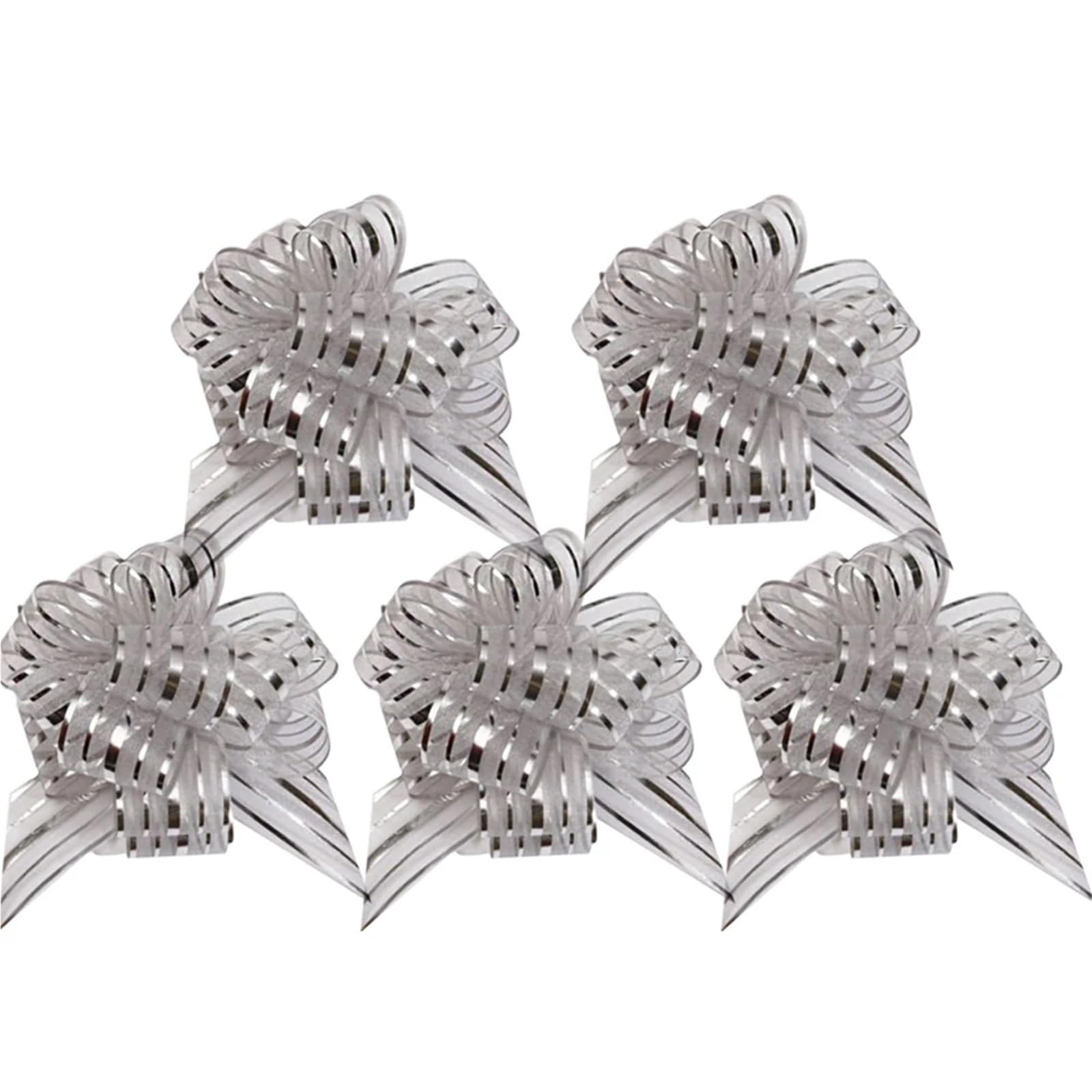 Xinglongs Bows & Ribbons 30PCS/Lot 6 Inch Pull Wrapping Bow Large Organza Gift Pull Bows with Ribbon For Wedding Decoration Wedding Gift Baskets(Color3)