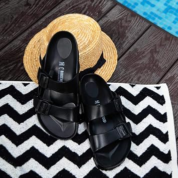 Birkenstock Men's Arizona EVA Sandals, Black, 12 Medium US