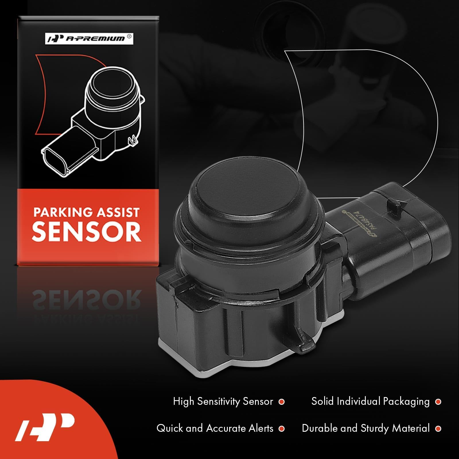 A-Premium Reverse Backup Parking Assist Sensor Compatible with Tesla Models - Model S 2012-2021, Model X 2016-2021, Replace# 1048474-00-A