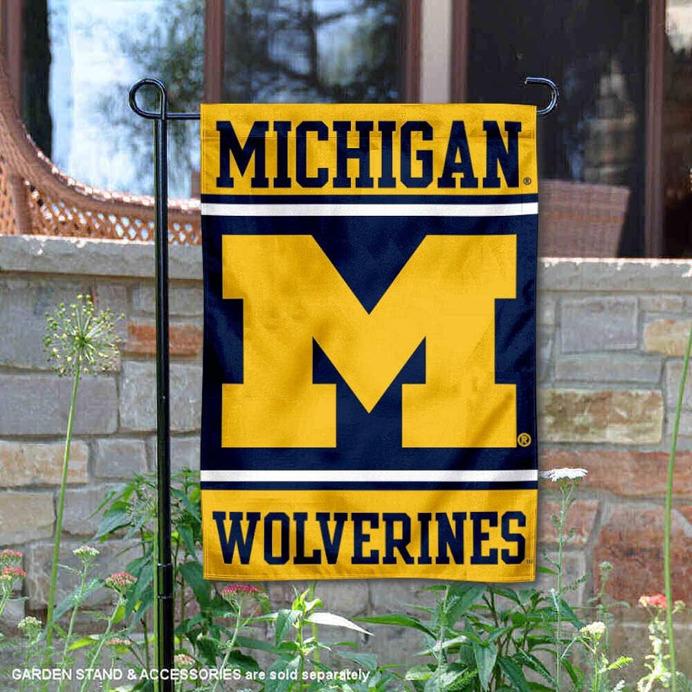College Flags & Banners Co. Michigan Wolverines Garden Flag : Sports & Outdoors