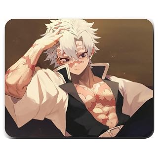 Zentora Sanemi Anime Mouse Pad - 9x7.5 Wind Pillar Graphic - Velocity-Weave Tracking Surface - High-Friction Natural Rubber Base for Desktop, Laptop, PC & Office