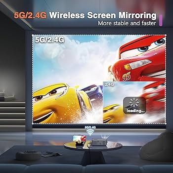 Amazon.com: Mini Projector, VOPLLS WiFi Bluetooth 1080P Full