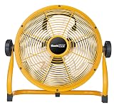 Geek Aire 10inch Rechargeable Outdoor High Velocity Floor Fan, Portable Battery Operated Fan with Me