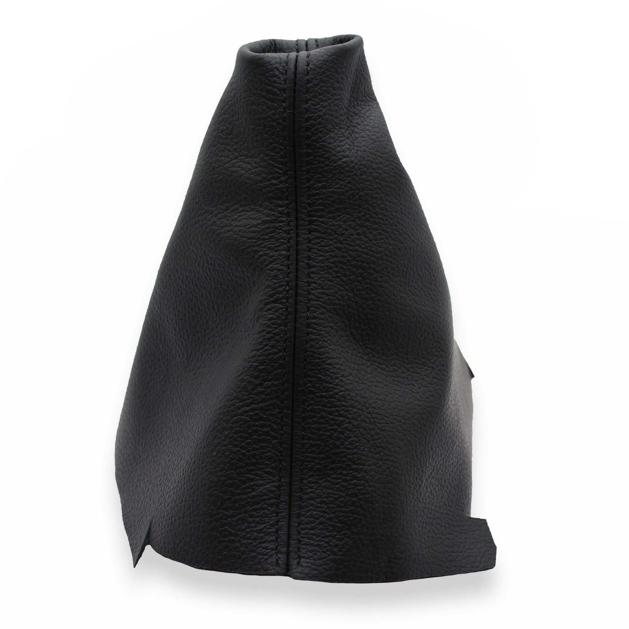 POUR VW FOX 2004-2011 SOUFFLET LEVIER DE VITESSE CUIR NOIR COUTURES GRIS