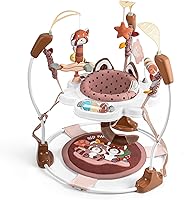 Vista 9 de Centro de Actividad para Bebé, Centro de Actividad con Saltador para Bebé con Música, Juguetes Interactivos, Asiento Giratório de 360°, 3 Alturas