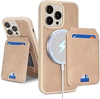 Vista 340 de Havaya Funda para iPhone 13 Pro Max y iPhone 12 Pro Max, cartera compatible con magsaf 2 en 1, desmontable magnética con tarjetero y ranura trasera