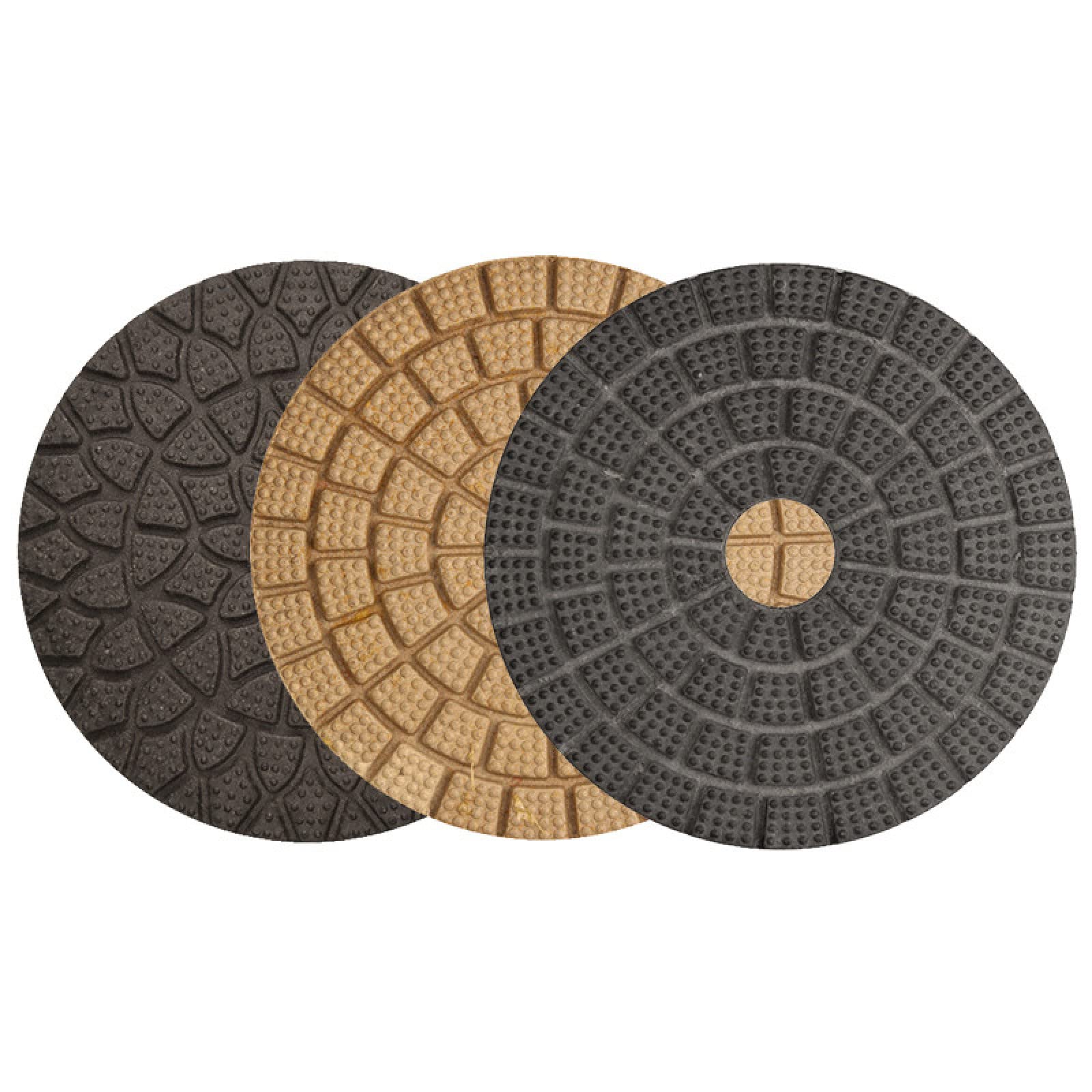 10 Unidades/juego De Almohadillas De Pulido Húmedo De 4 Pulgadas, Almohadilla De Pulido De Diamante De 100mm, Herramientas De Pulido De Granito De Mármol HF05,3