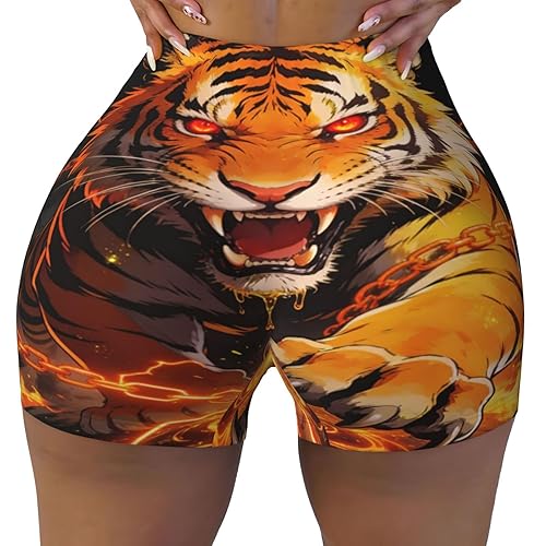Women's High Waist Workout Shorts Tummy Control Athletic Shorts for