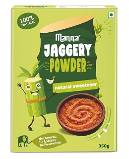 Manna Jaggery, Gur, Gud Powder, Healthy Sugar Substitute Natural Sweetener, No Chemicals, No Additives, No Preservatives