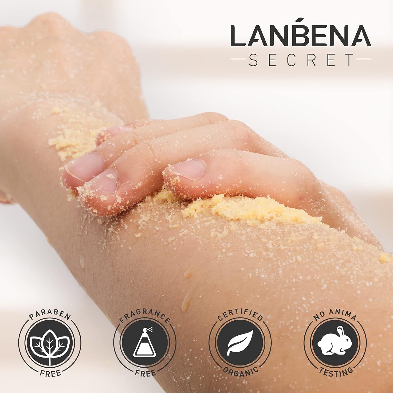 Turmeric Body Scrub by LANBENA - Exfoliating Salt Scrub with Lemon Extract for Exfoliate,Moisturize Skin,Deep Cleansing(9.88 oz) : Beauty & Personal Care