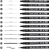 EYEYE Micro Fineliner Pens, Black Drawing Art Pens,12 Archival Pen Waterproof Ink Set Artist Supplies Archival Inking Markers Sketch Outline Pen, Precision Drawing and Sketching Kit