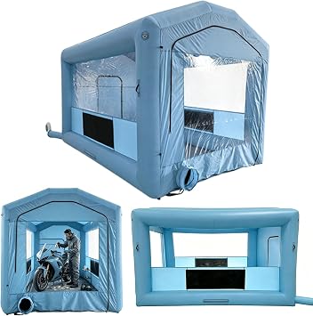 13x10x9FT Inflatable Paint Booth with 750W Blower & Filter System