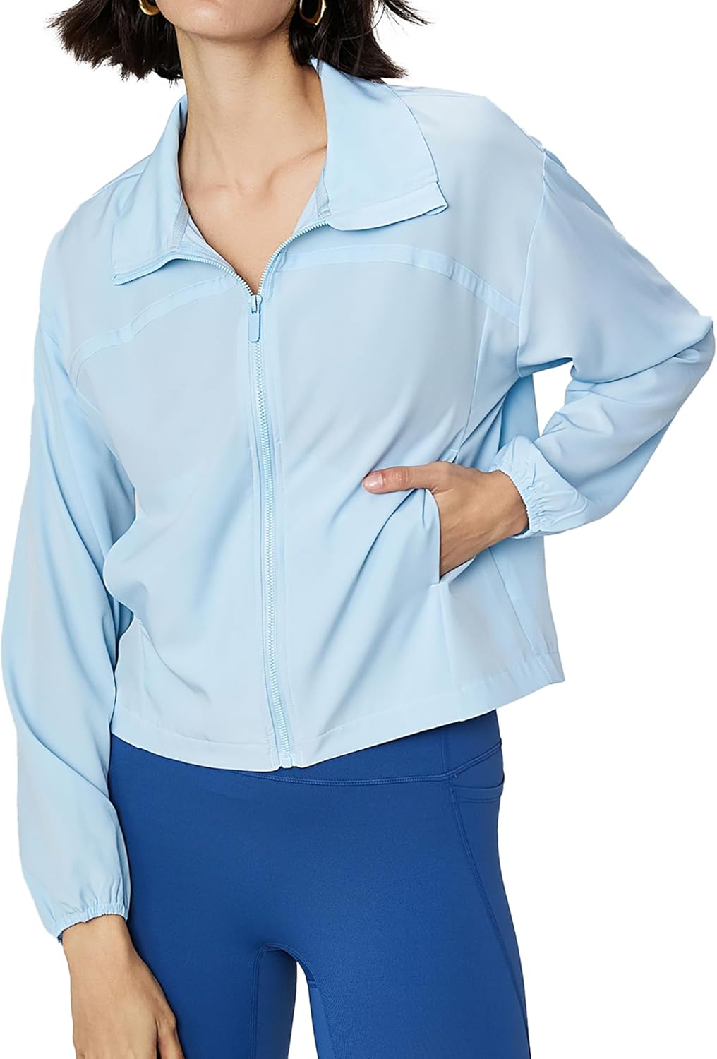 altiland Women's UPF 50+ Sun Protection Outdoor Workout Running Jackets Zip Up Lightweight Cooling Shirt