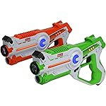Kidzlane Infrared Laser Tag Game - Set of 2 Green/Orange - Laser tag for Kids Age 6-12