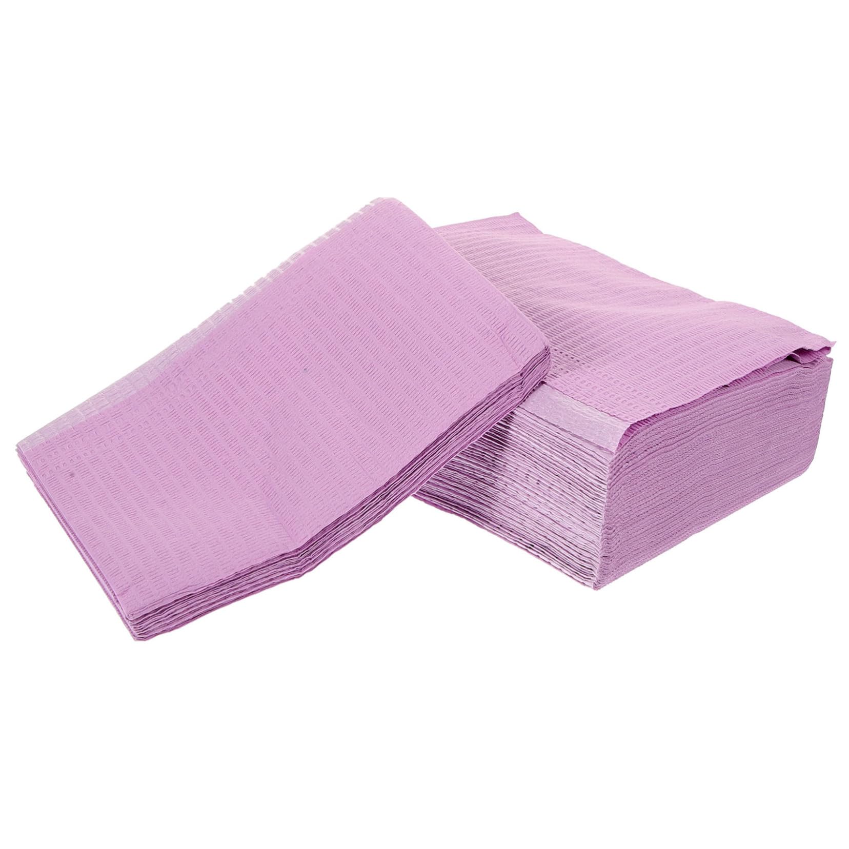 Einweg Zahnarztlätzchen 125 Blatt Vlies Lila für Klinik