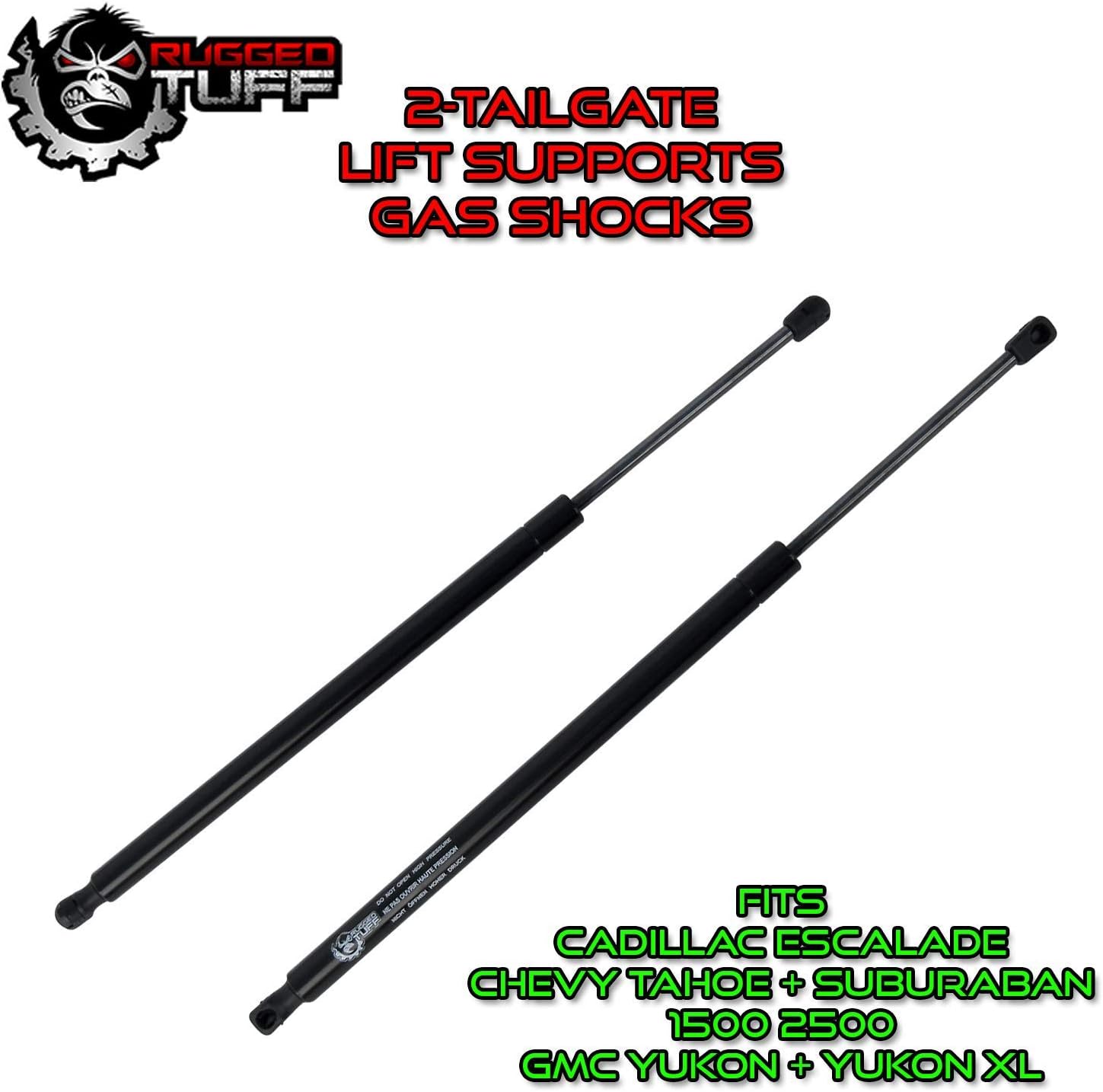Rear Hatch Liftgate Lift Support Shocks Struts for 2007-2014 Chevy Suburban Tahoe and GMC Yukon Denali and Cadillac Escalade Back Door Gate Tailgate Gas Dampers 6156 SG330076 (2 Qty)