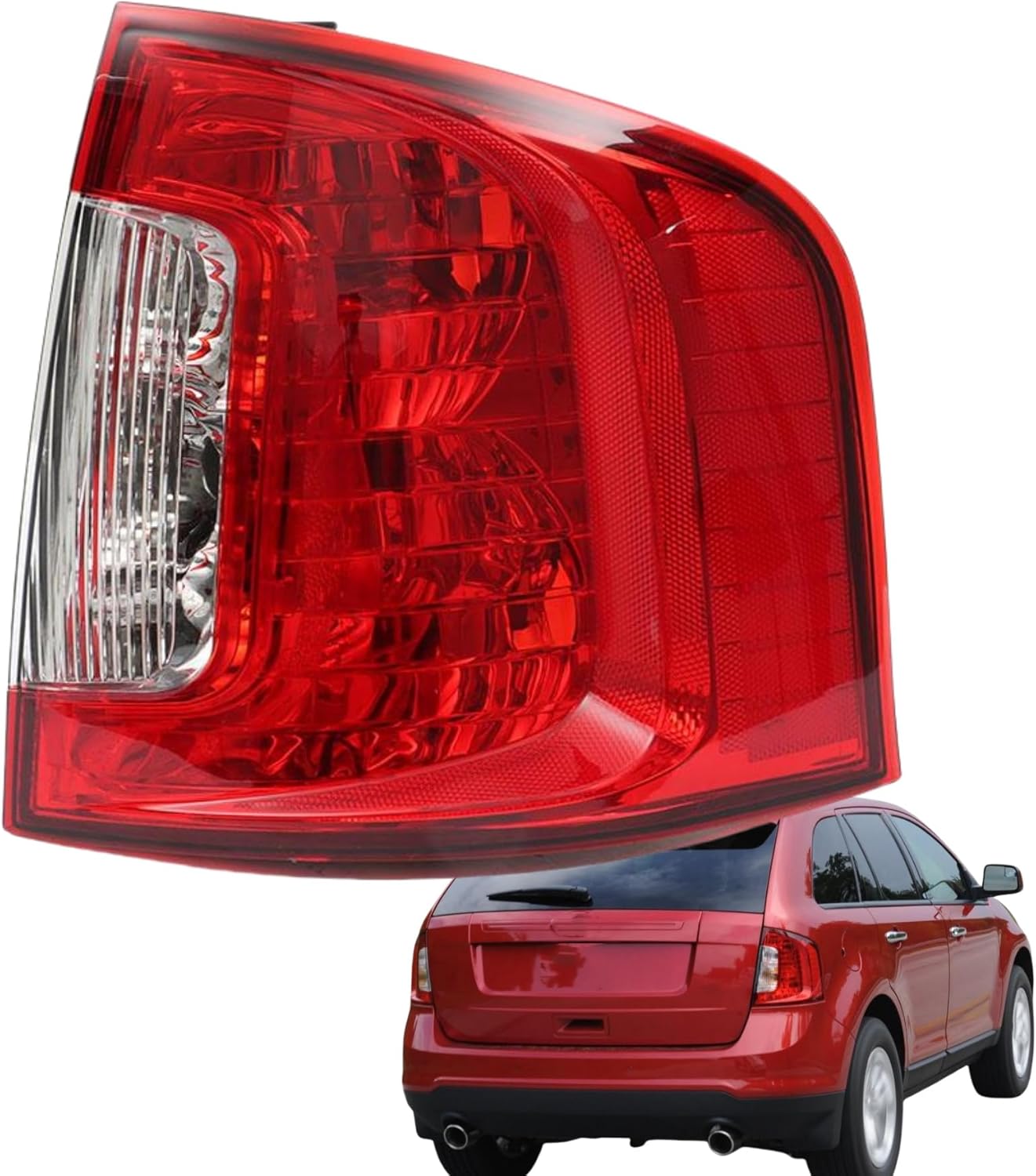 munirater Tail Light Right Side Replacement for Edge 2011-2014 Rear Brake Lamp