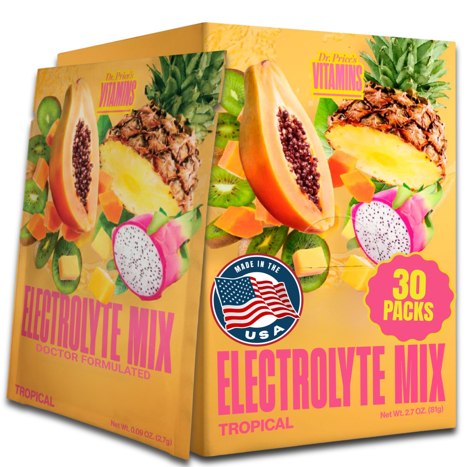 Dr. Price's Electrolytes Powder Packets, Variety Pack, 30 Packs — Amazon image 9