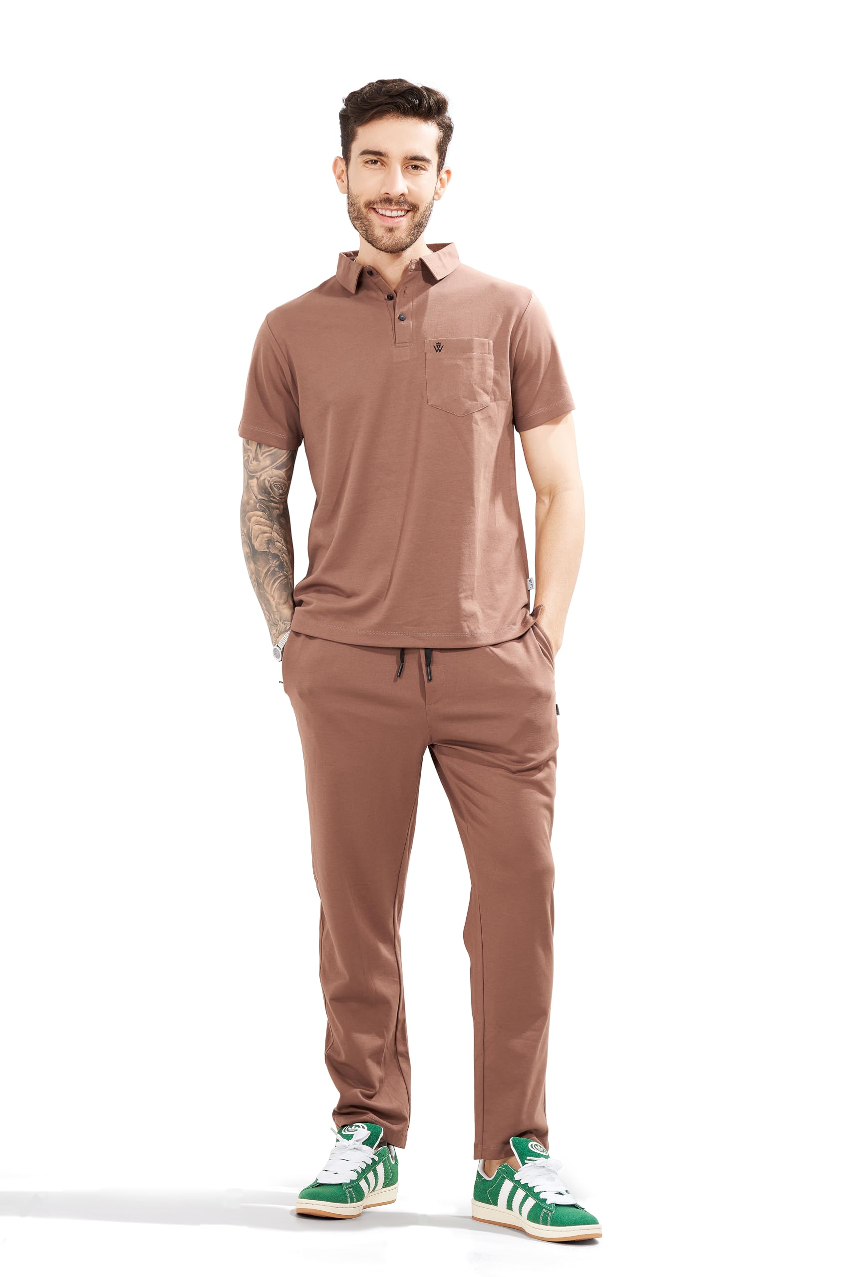 weet Cotton Polo T-Shirt with Pocket and Pyjama Set for Men,Night Wear for Men,Men's Pyjama Set 134-picture-23