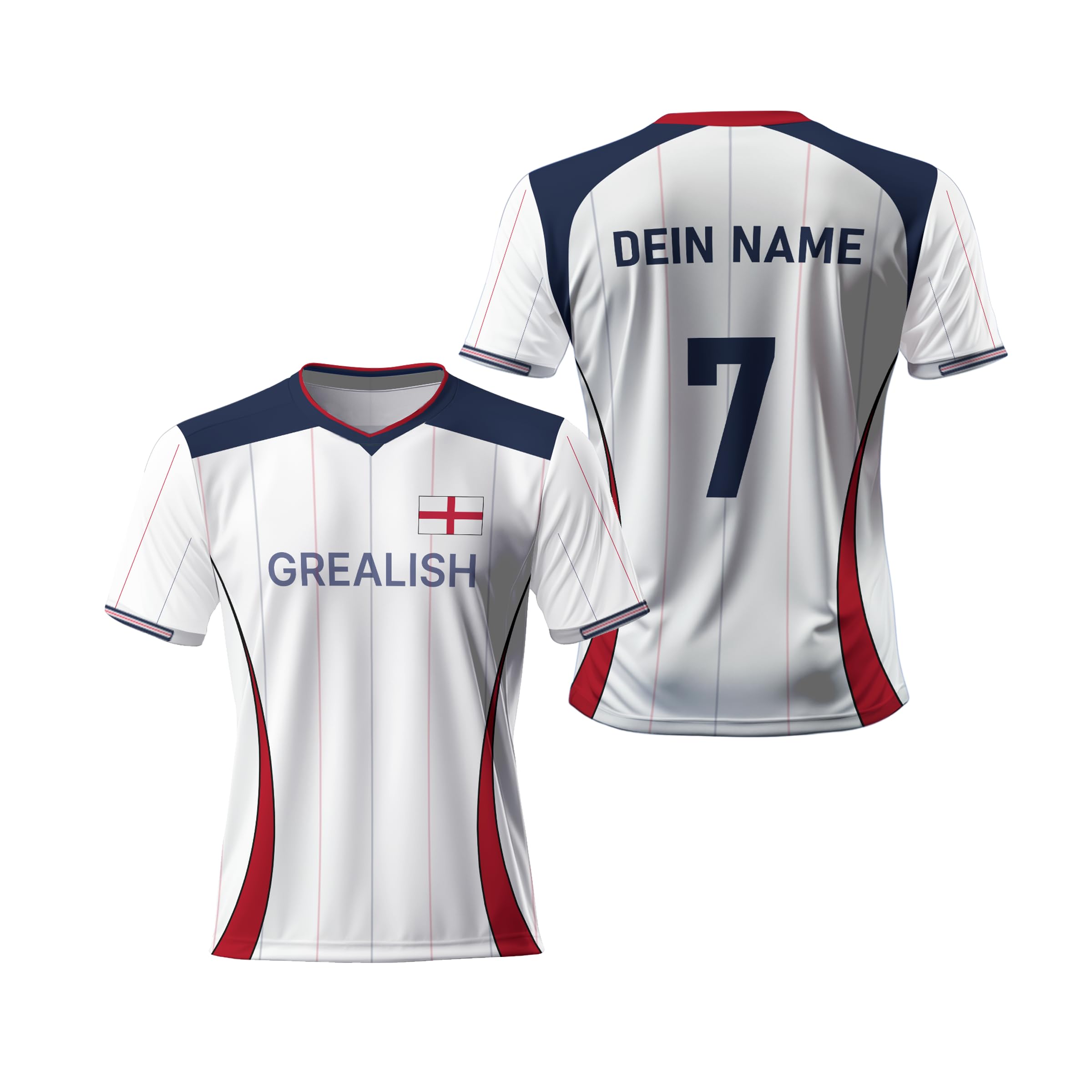 2026 Football Jersey, Personalised with Your own Name and Number, Breathable Fan Shirt for Women, Men and Kids, the Perfect Football Gift for the Big Tournament 2026 โ image 1